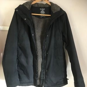 LL Bean Misses Large Regular Winter Warmer Jacket